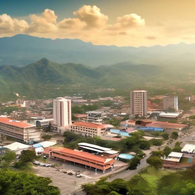 San Pedro Sula, Honduras : Une vue de la ville, pour illustrer le coût de la vie touristique.