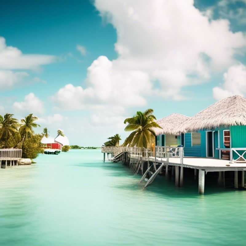 Caye Caulker, Belize: Une vue paradisiaque illustrant le coût de la vie sur cette île.