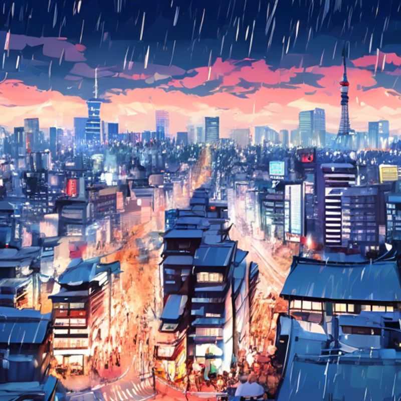 Tokyo, Japon : Vue urbaine illustrant le coût de la vie, entre gratte-ciel modernes et quartiers traditionnels.