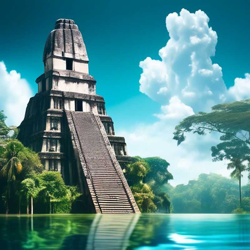 Les ruines mayas de Tikal au Guatemala, un témoignage impressionnant de l'histoire ancienne.