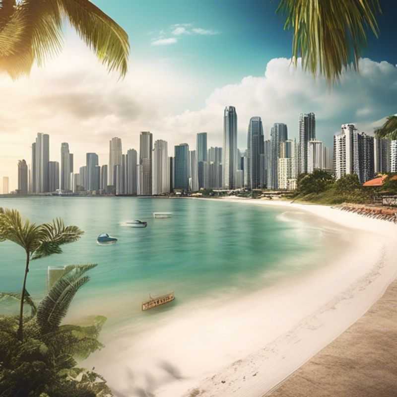 Panama City, Panama : Vue panoramique de la ville, pour illustrer le coût de la vie touristique.