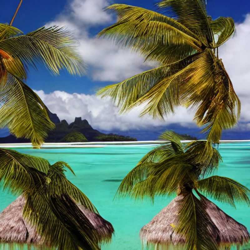 Picture-perfect Bora Bora! Capture the iconic turquoise lagoon and Mount Otemanu, a social media goldmine in French Polynesia. #BoraBora #FrenchPolynesia #TravelGoals #InstaWorthy