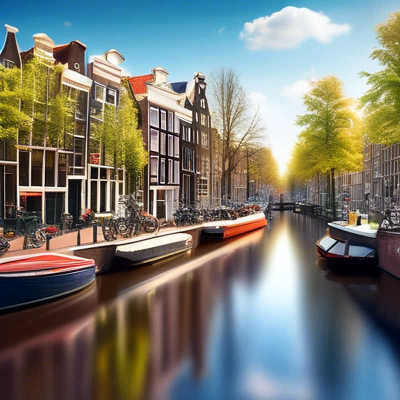 Amsterdam en hiver : canaux gelés et maisons pittoresques.