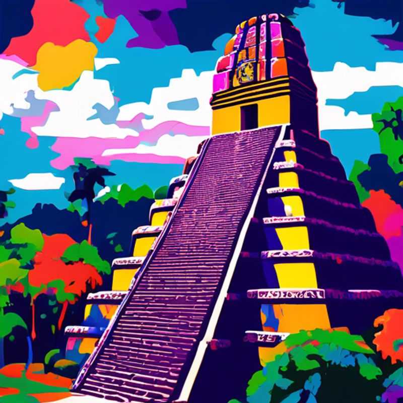 Les ruines majestueuses de Tikal au Guatemala, un aperçu des coûts potentiels d'une visite.