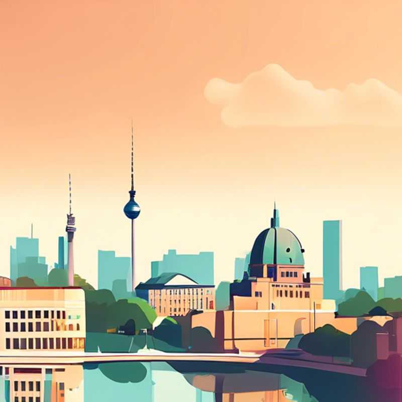 Berlin, Allemagne : une vue urbaine illustrant le coût de la vie, entre bâtiments historiques et quartiers modernes.