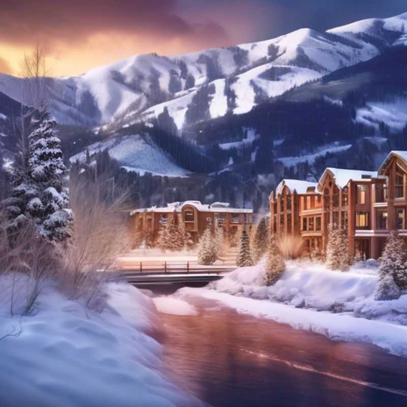 Aspen, Colorado: Un paysage enneigé et majestueux.