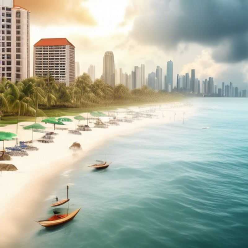 Panama City, Panama : Vue panoramique de la ville, illustrant le coût de la vie potentiellement élevé ou abordable selon les choix touristiques.