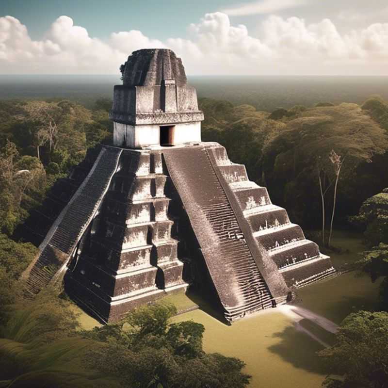 Les ruines mayas de Tikal au Guatemala, un site archéologique impressionnant.