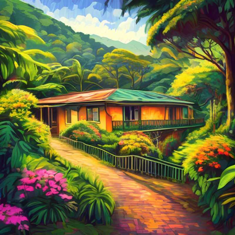 Monteverde, Costa Rica : un paysage luxuriant et verdoyant, idéal pour répondre à la question : Monteverde est-il cher à visiter ?
