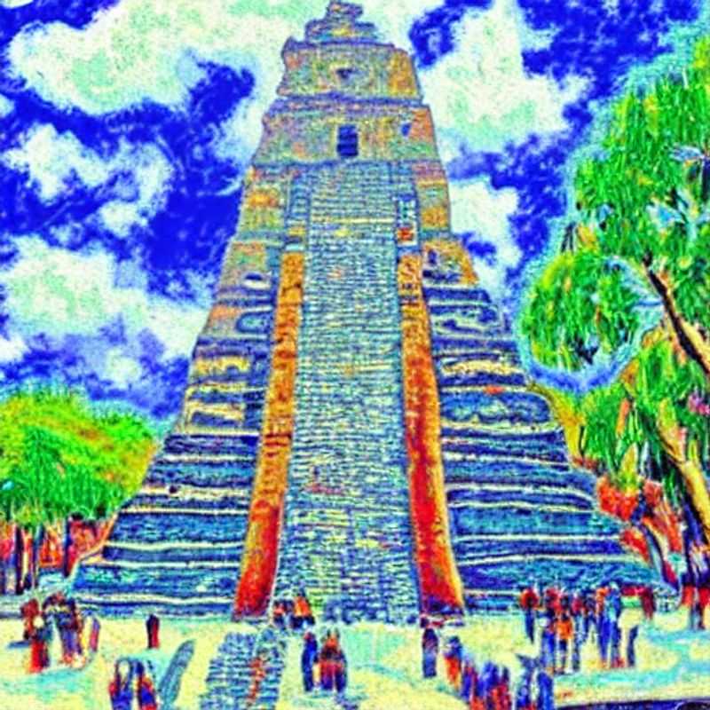 Lost in time: The majestic Mayan pyramids of Tikal, Guatemala, piercing through the emerald canopy, a breathtaking backdrop for unforgettable social media moments.