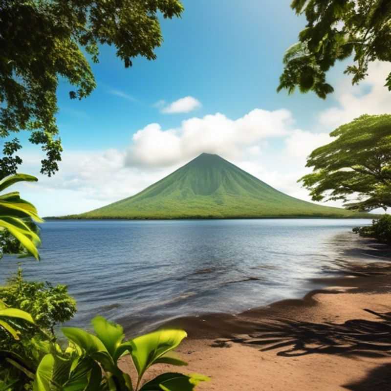 L'île d'Ometepe, Nicaragua : des volcans majestueux et une végétation luxuriante.