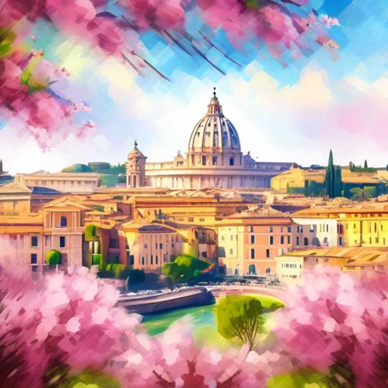 Here are a few options for alt text in Portuguese for an image of Rome, Italy in an article about the cost of visiting Rome,