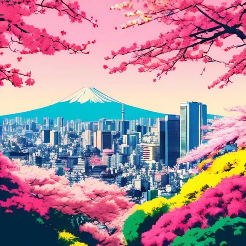 Vue de Tokyo, Japon :