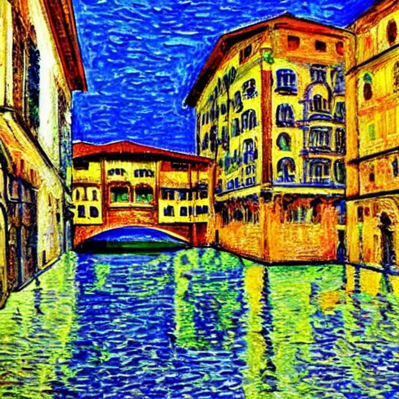 Ponte Vecchio's golden glow reflected in the Arno River, a timeless Florentine backdrop perfect for capturing your most Instagrammable moment. Let Florence, Italy, be your social media muse!