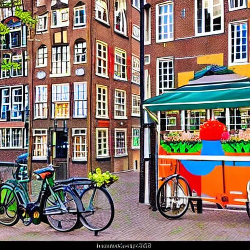 Captivating canals of Amsterdam, Netherlands, lined with charming, brightly colored houses - a picture-perfect backdrop for your next unforgettable social media post.