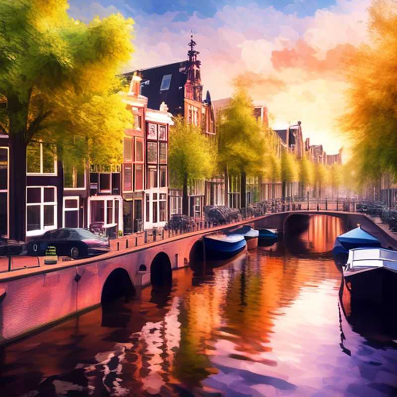 Canaux d'Amsterdam en hiver : une vue pittoresque pour illustrer le coût d'un séjour à Amsterdam.