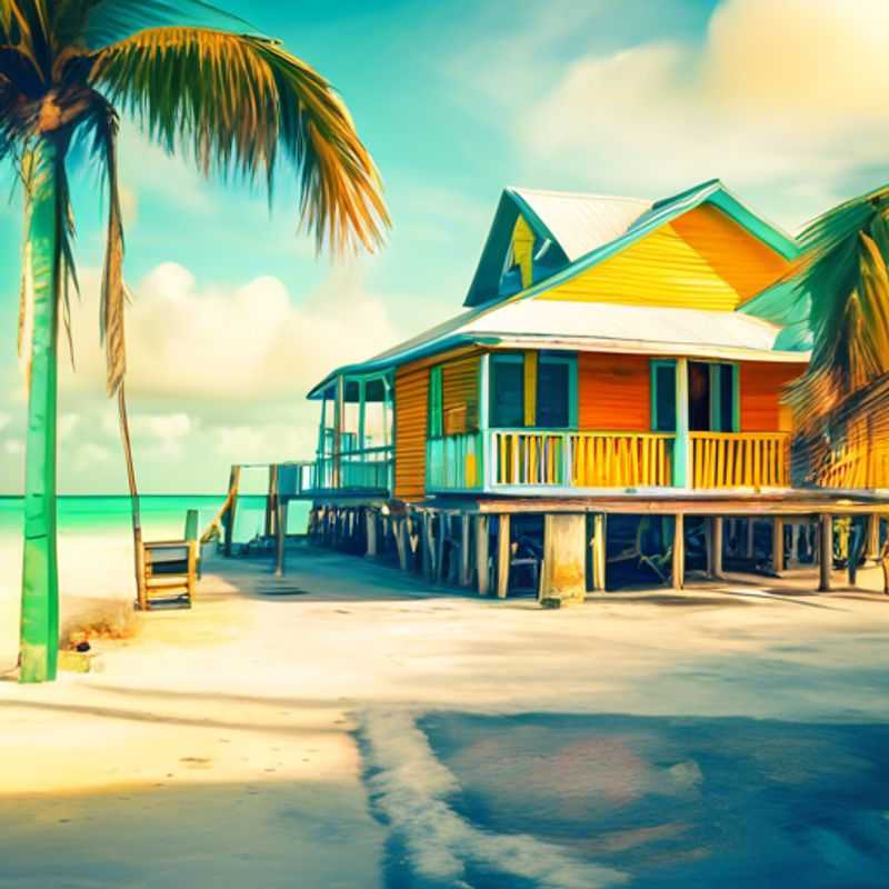 Caye Caulker, Belize: Une vue paradisiaque illustrant le coût de la vie sur l'île.