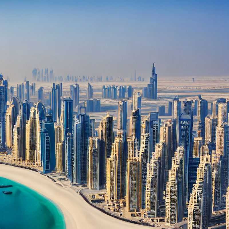 Jaw-dropping Dubai skyline shimmering in the desert sun, a perfect backdrop for your next viral post. Discover the most Instagrammable spots in the UAE's dazzling city!