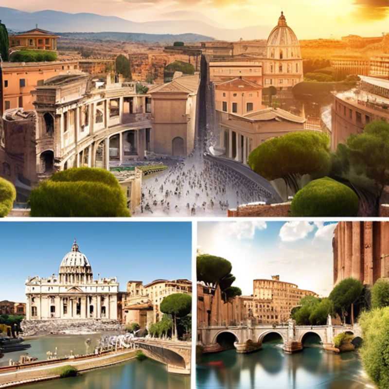 Here are a few options for alt text in Portuguese for an image of Rome, Italy in an article about the cost of visiting Rome,