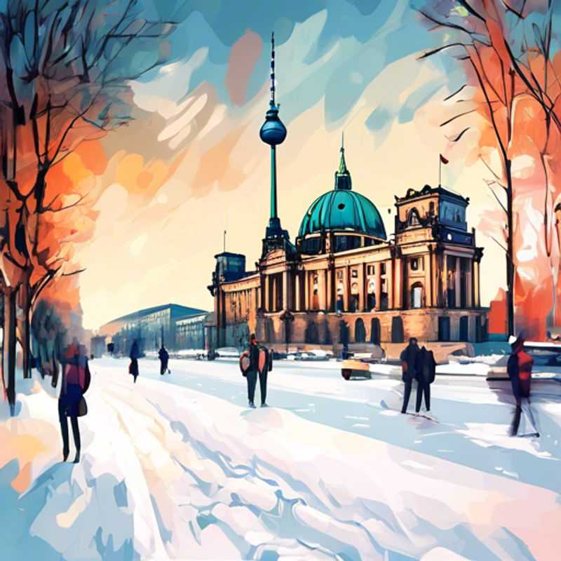 Berlin, Allemagne : une image illustrant le coût de la vie à Berlin, peut-être une rue animée ou un marché local.