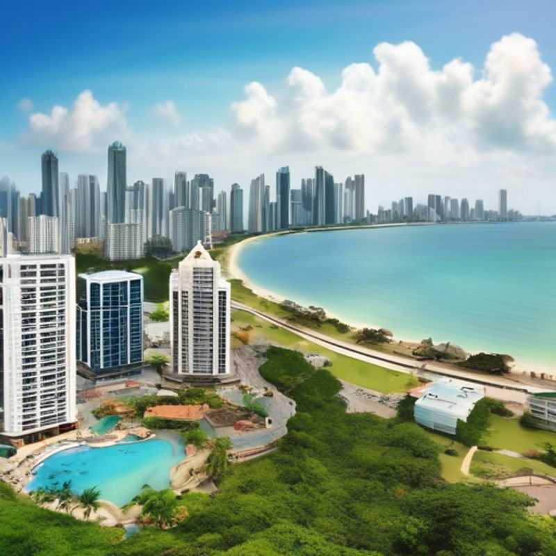 Panama City, Panama : Vue panoramique illustrant le coût de la vie dans la ville.