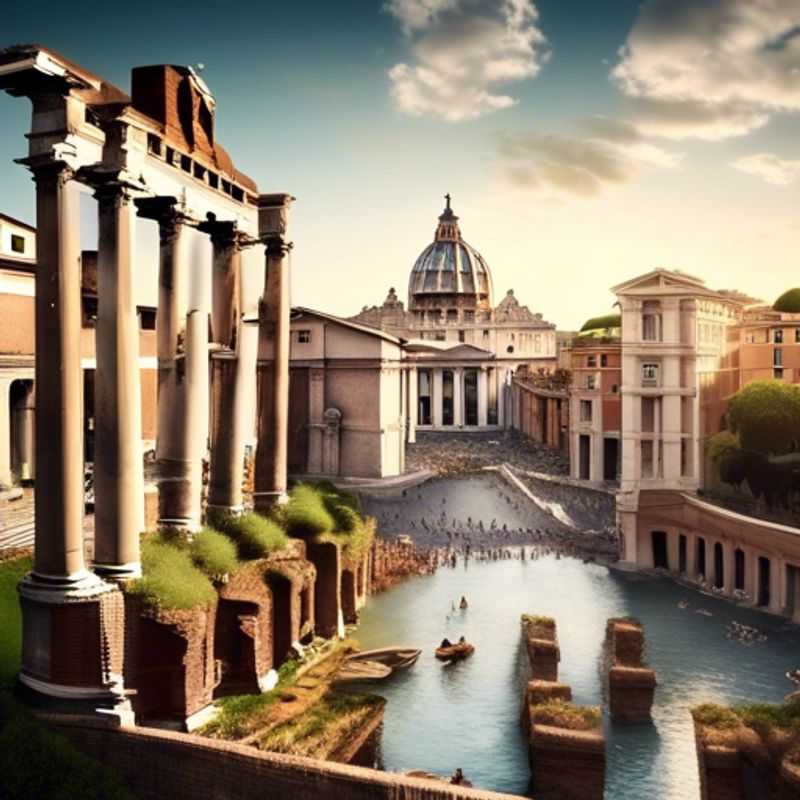 Rome, Italie : une vue pittoresque illustrant le coût potentiel d'une visite.