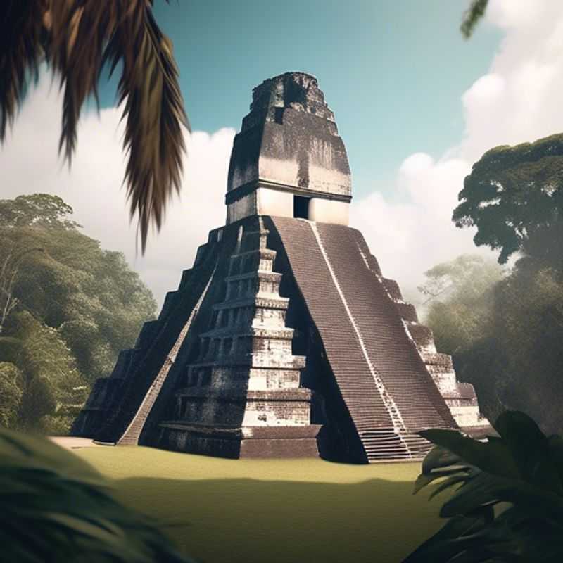 Les ruines majestueuses de Tikal, Guatemala.