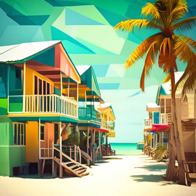 Caye Caulker, Belize: Une vue paradisiaque illustrant le coût de la vie sur cette île.