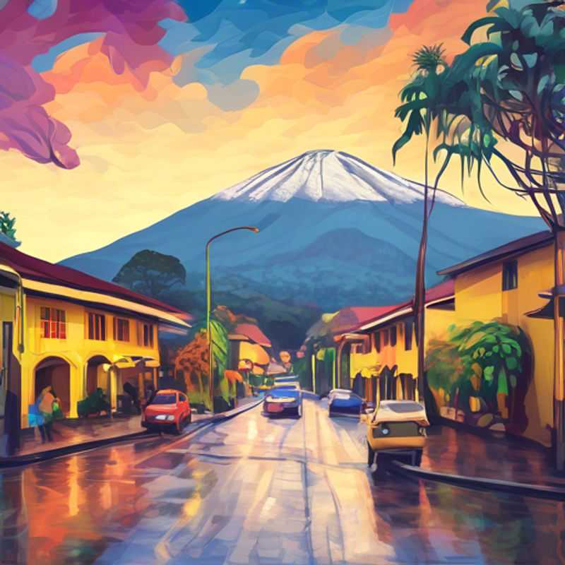 Here are a few options for alt text in Portuguese for an image of San José, Costa Rica, in an article about the cost of visiting: