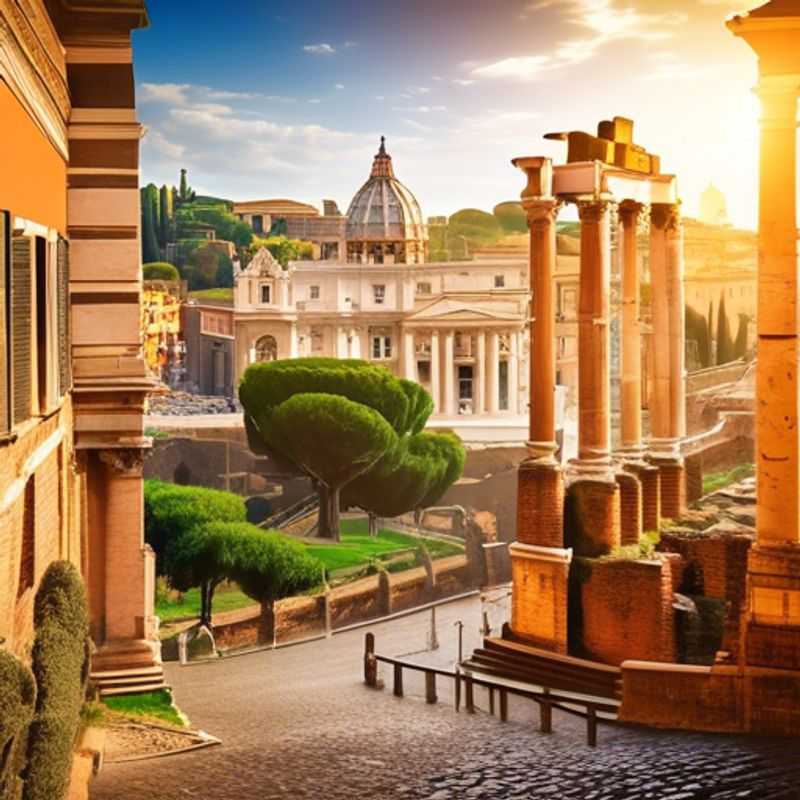 Here are a few options for alt text in Portuguese for an image of Rome, Italy in an article about whether Rome is expensive to visit, each with a slightly different focus: