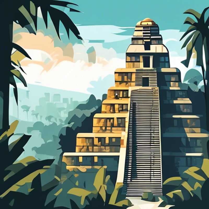 Les ruines majestueuses de Tikal, Guatemala.