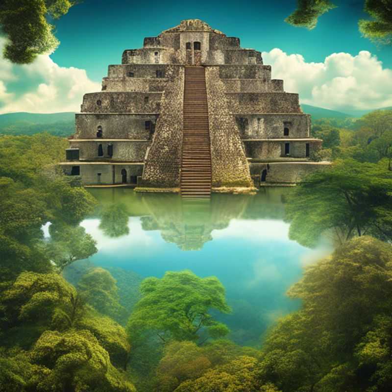 Copán, Honduras : Des ruines mayas majestueuses sous un ciel bleu.