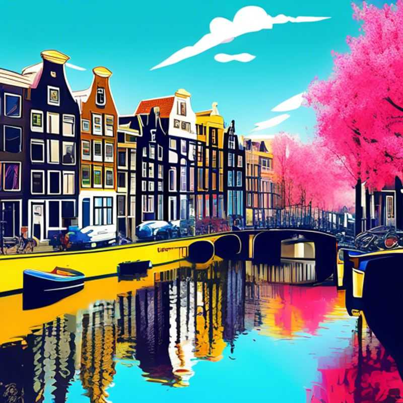 Amsterdam en hiver: Canaux gelés et maisons pittoresques.