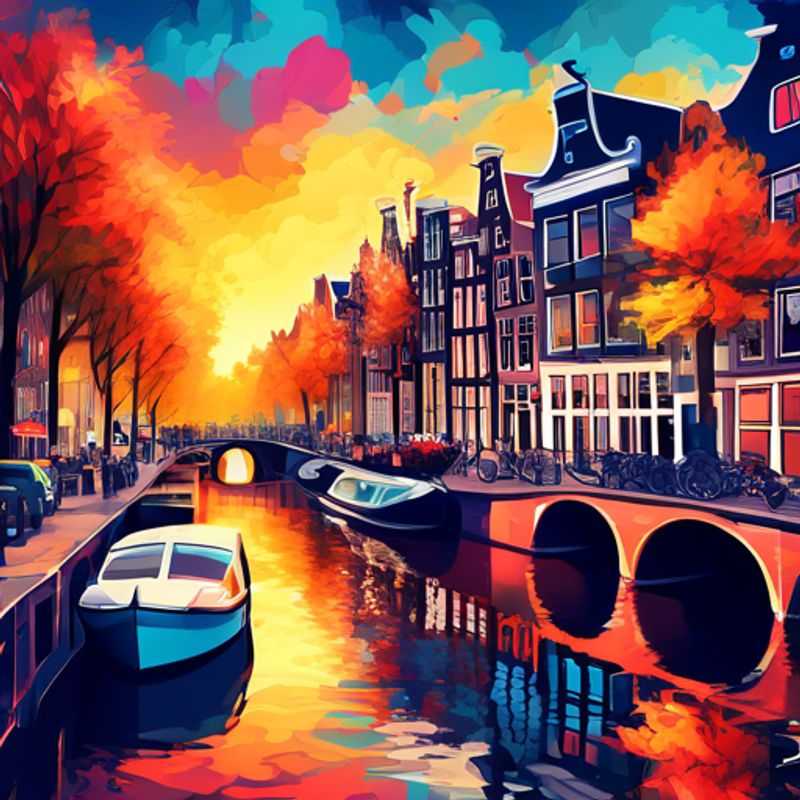 Amsterdam en hiver: canaux gelés et maisons pittoresques.