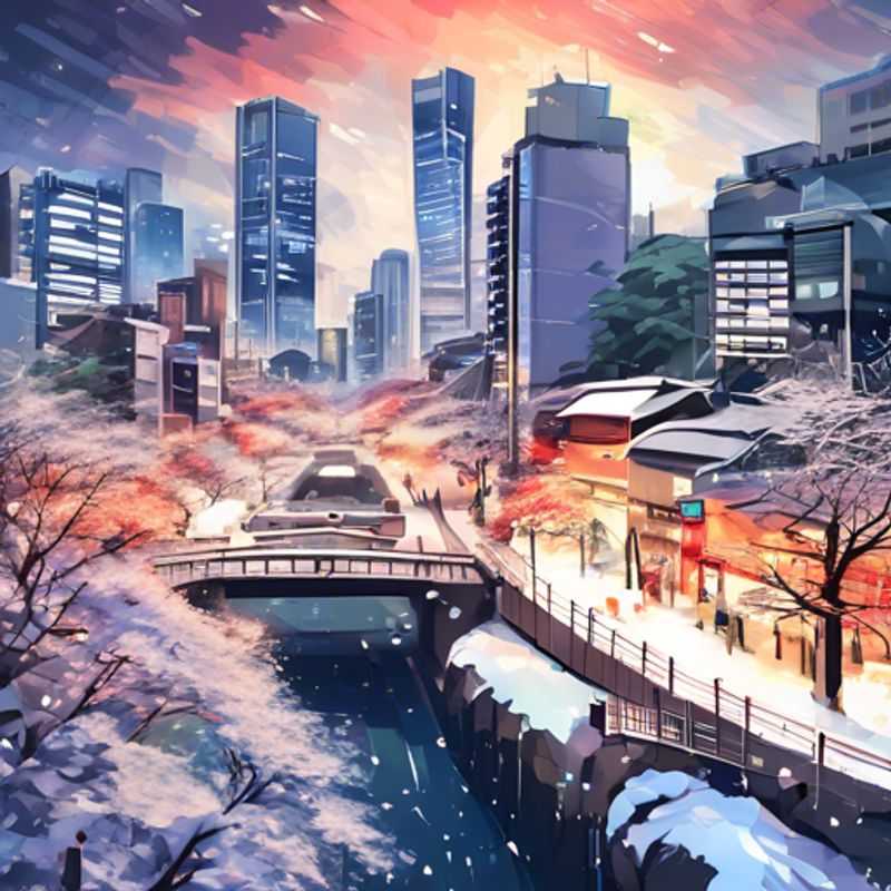 Tokyo, Japon : Vue urbaine animée illustrant le coût de la vie, entre gratte-ciel modernes et quartiers traditionnels.