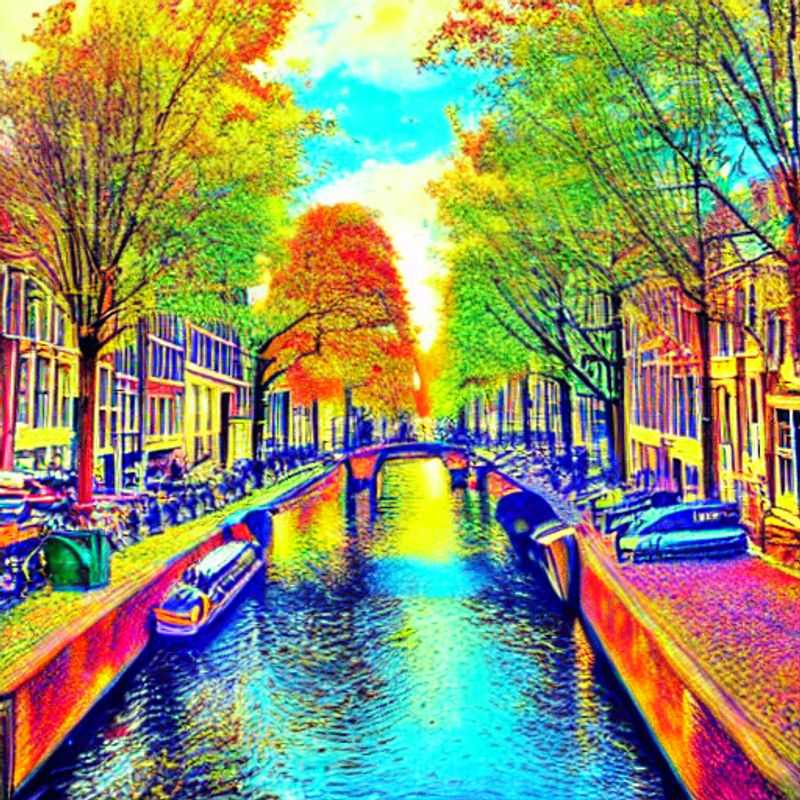 Capturing the quintessential Amsterdam shot: Picture-perfect canals reflecting colorful houses under a charming Dutch sky, a must-snap location for your social media feed.