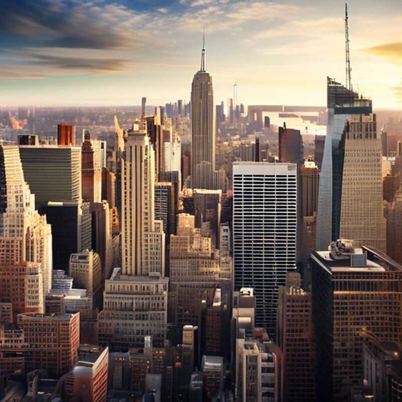 Vue de New York City, illustrant le coût de la vie dans la ville.