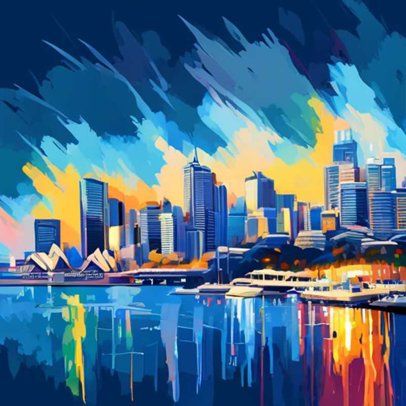 Sydney, Australie : Vue emblématique du port et de l'Opéra, illustrant le coût de vie potentiellement élevé de la ville.