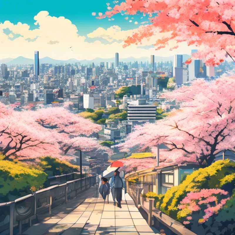 Vue de Tokyo, Japon :