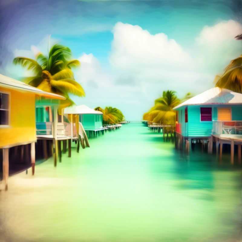 Caye Caulker, Belize : Une vue idyllique de plages de sable blanc et d'eaux turquoise.