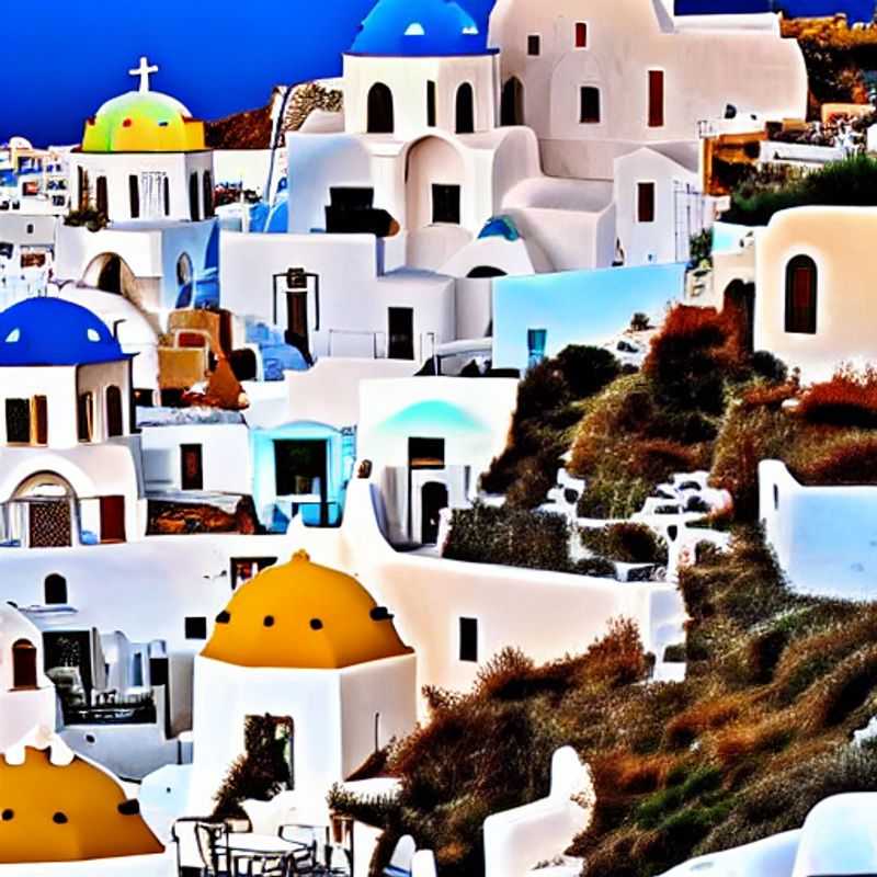 Iconic Santorini sunset painted across the whitewashed cliffs and blue-domed churches, a social media goldmine captured in a single frame.