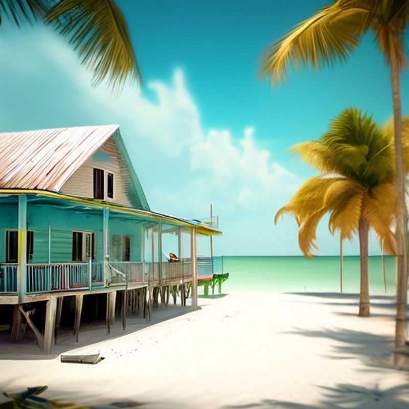 Caye Caulker, Belize: Une vue idyllique des eaux turquoise et des plages de sable blanc, parfaite pour illustrer le coût d’un séjour sur cette île paradisiaque.