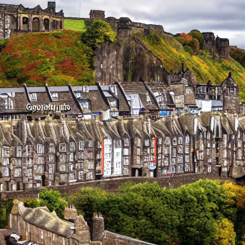 Edinburgh Castle perched majestically atop Castle Rock, a dramatic and instantly recognizable backdrop for your next social media masterpiece in Edinburgh, UK.