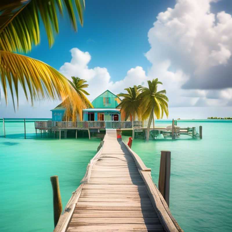Caye Caulker, Belize: Une vue paradisiaque illustrant le coût de la vie sur cette île.