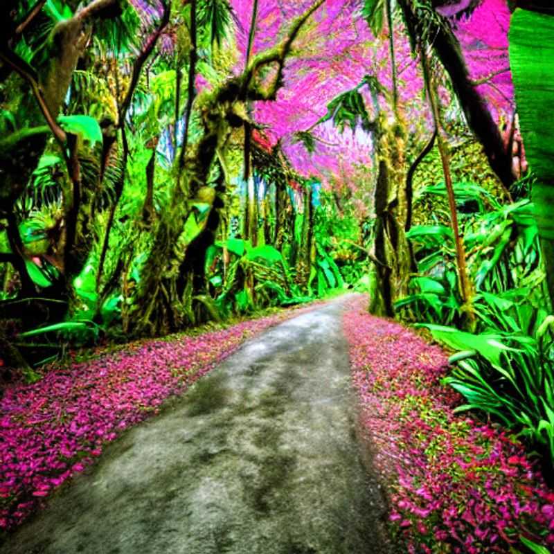 Lush, vibrant canopy of Monteverde, Costa Rica, exploding with biodiversity – prime Instagram real estate for your social media adventures! Capture the magic!
