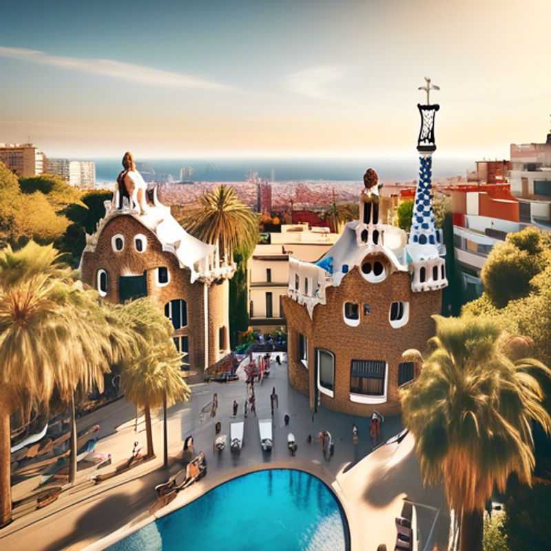 Barcelone, Espagne : Vue emblématique illustrant le coût de la vie touristique (ex: Sagrada Familia, plage, etc.)