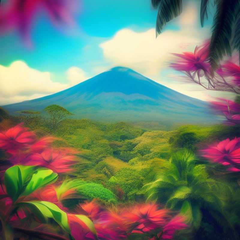La Fortuna, Costa Rica : Un paysage luxuriant et volcanique.