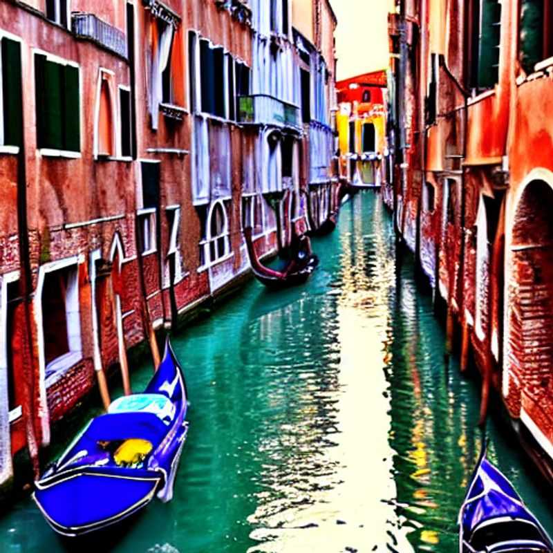 Venice, Italy: A gondola glides along a picturesque canal, framed by historic buildings, capturing the timeless beauty and perfect Instagram backdrop of this iconic Italian city. #Venice #Italy #TravelGoals #Instagrammable