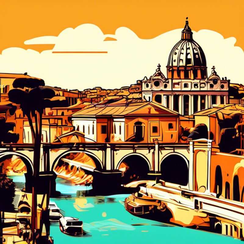 Rome, Italie : Une vue suggestive illustrant le coût de la vie à Rome. (Rome, Italy: A suggestive view illustrating the cost of living in Rome.)