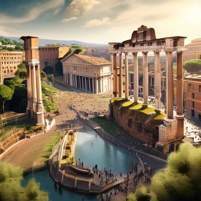 Roma, Itália: Uma vista deslumbrante que te faz questionar se a beleza tem preço. (Rome, Italy: A stunning view that makes you question if beauty has a price.)